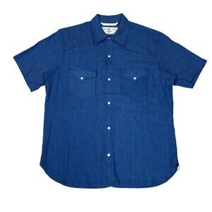 Rogue Territory RGT Short Sleeve Button Up Shirt Men's Large Western Workwear